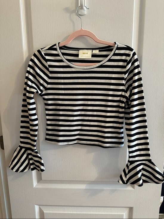 Anthropologie Tops - Black and white striped Maeve by Anthropologie top